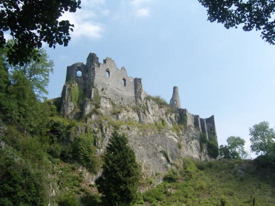 Ruine du château de Montaigle.
